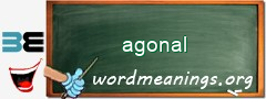 WordMeaning blackboard for agonal